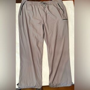 Womens Cakulo Athletic Casual Pants Gray Multi Zippers, Adjustable, Size 2XL NWT